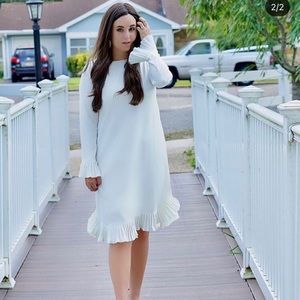 White Long Sleeve Dress